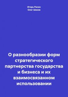 О разнообразии форм стратегического партнерства государства и бизнеса и их взаимосвязанном использовании